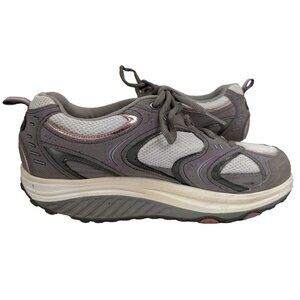 Skechers Shape-Up Womens Sneakers Size 10 Grey Pink Walking Toning Shoes 11806
